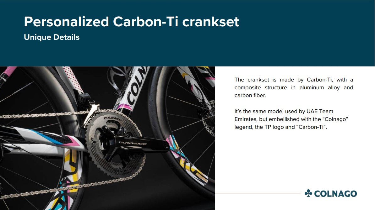 Colnago - Colnago V4Rs Disc Tadej Pogacar Limited Edition TP24 - Shimano Dura - Ace DI2 12S - COMPLETE BIKE - King Of The Watts