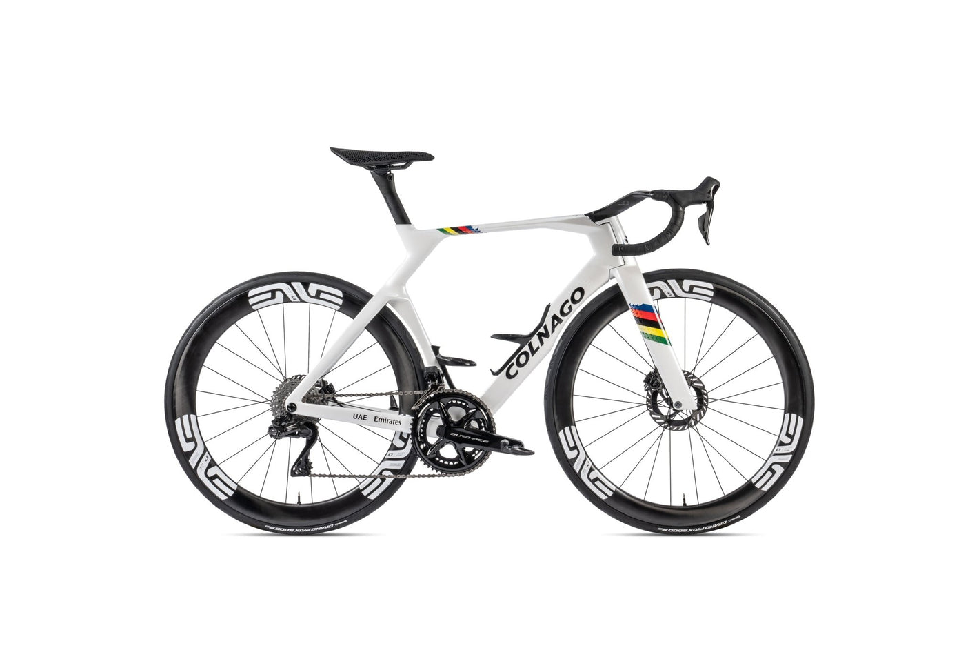 Colnago - Colnago Y1Rs Disc FRAMESET - 2025 World Champion - Tadej Pogacar Rainbow Livery - King Of The Watts