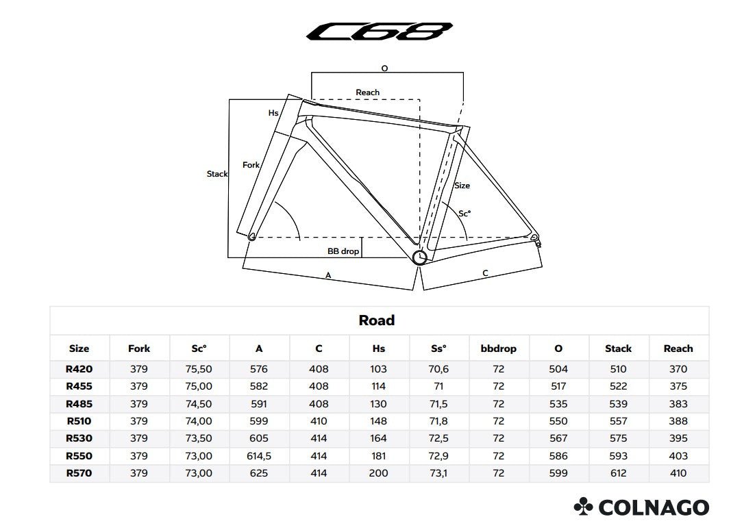 Colnago C68 ROAD CARBON DISC 2024 FRAMESET - HRAU – King Of Colnago C68 ROAD CARBON DISC 2024 FRAMESET - HRAU – King Of