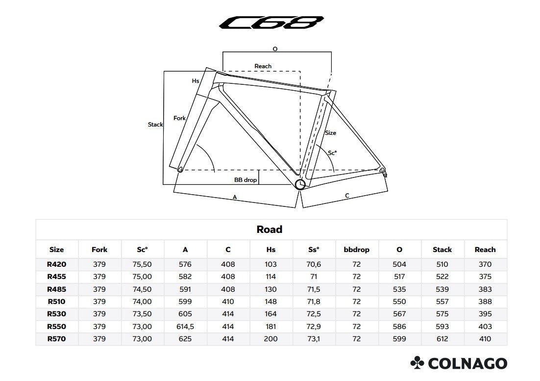 Colnago - Colnago C68 ROAD CARBON DISC 2024 FRAMESET - HRAU - King Of The Watts