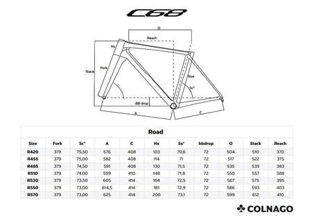 Colnago - Colnago C68 ROAD CARBON DISC 2024 FRAMESET - HRAU - King Of The Watts