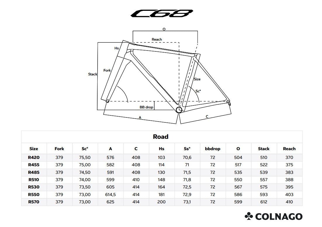 Colnago - Colnago C68 ROAD CARBON DISC 2024 FRAMESET - HRBB - King Of The Watts