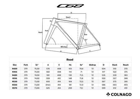 Colnago - Colnago C68 ROAD CARBON DISC 2024 FRAMESET - HRBB - King Of The Watts